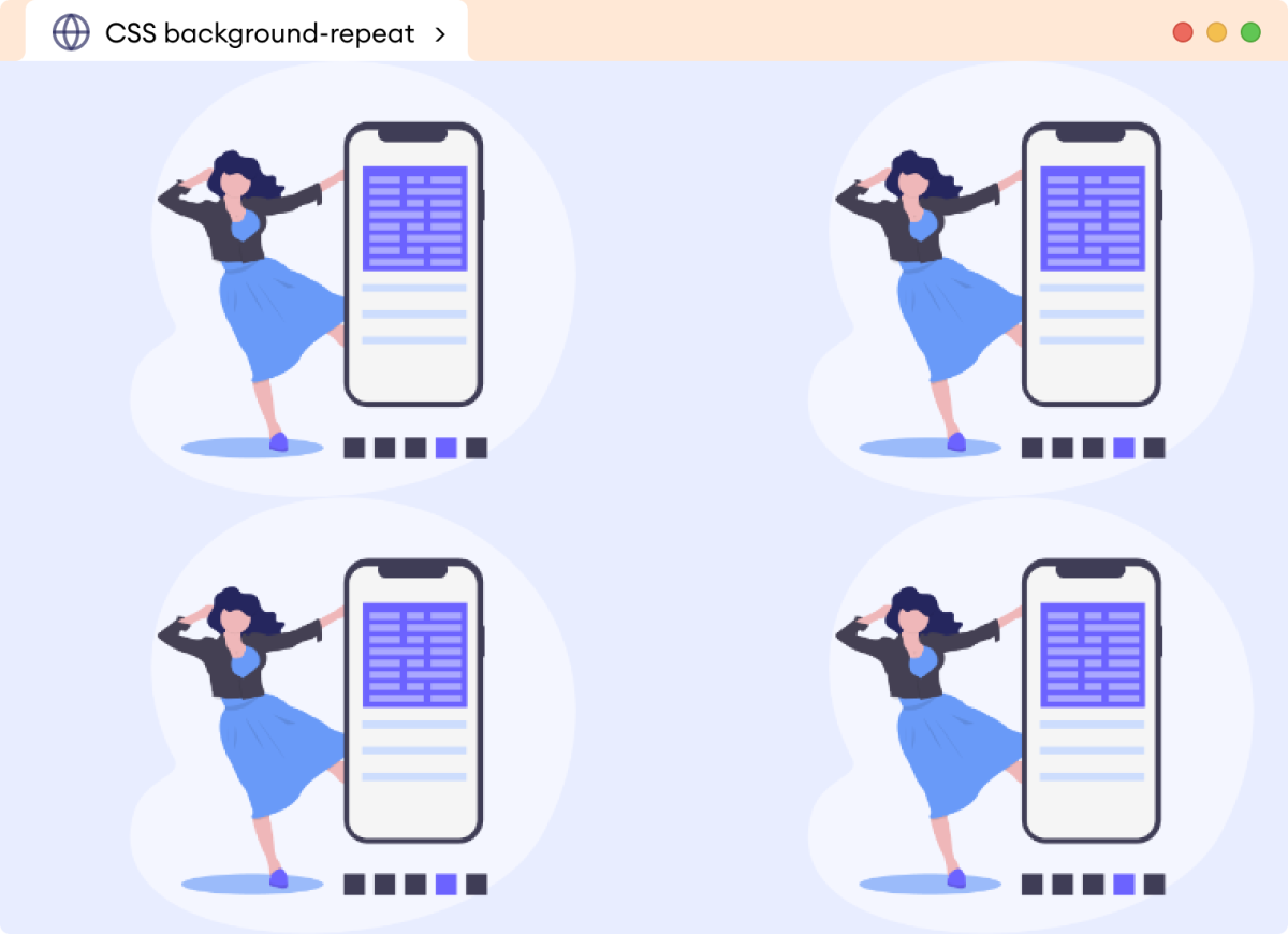 CSS Background-Repeat Example CSS Background-Repeat Example Description