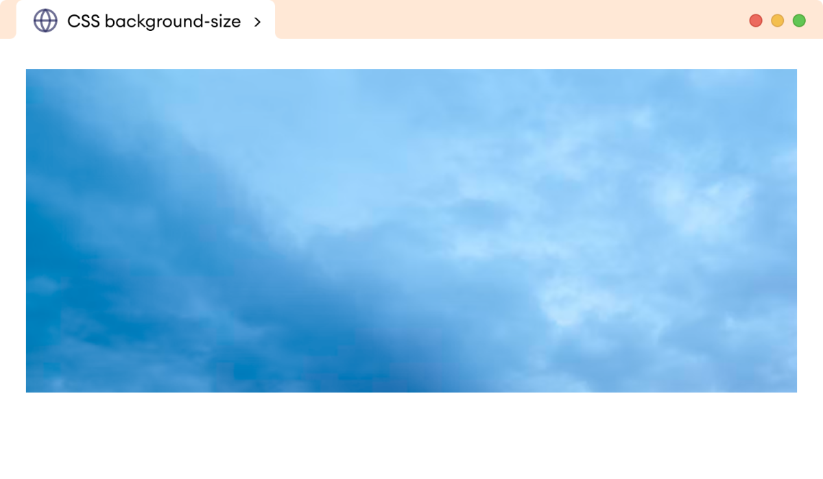 CSS Background-Size Without Contain Example CSS Background Size Without Contain Example Description