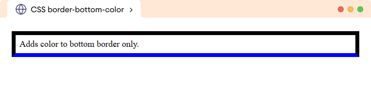 CSS Border Bottom Color Example CSS Border Bottom Color Example