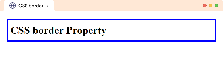 CSS Border Shorhand Example CSS Border Shorthand Example