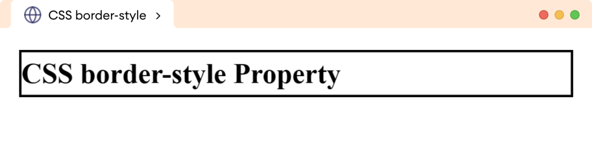 CSS Border Style Example CSS Border Style Example