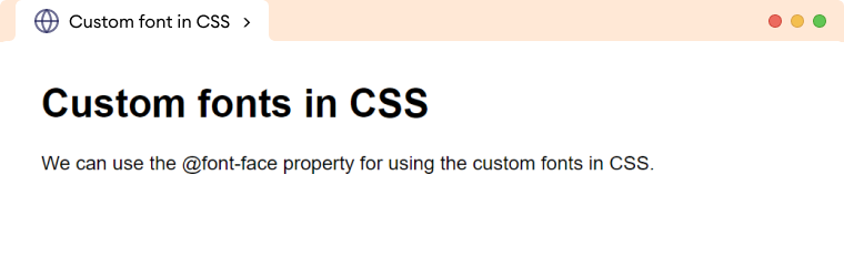 CSS Font Face CSS Font Face Description Image