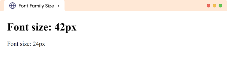 CSS Font Size CSS Font Size Description Image