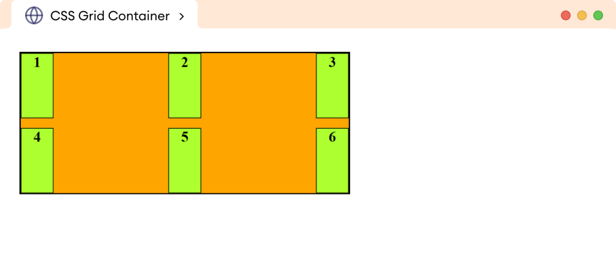 CSS Justify-Content Space Between Example CSS Justify-Content Space Between Example