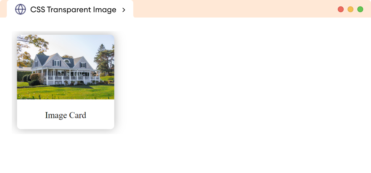 CSS Image Card Example CSS Image Card Example