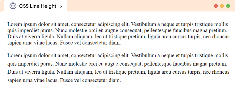 CSS Line Height CSS Line Height Description Image
