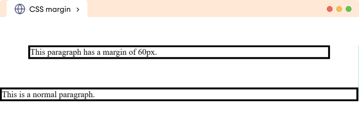 CSS Margin Example CSS Margin Example