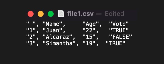 CSV File Output CSV File