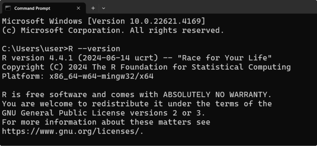 R Installation Verification for Windows R Installation Verification for Windows