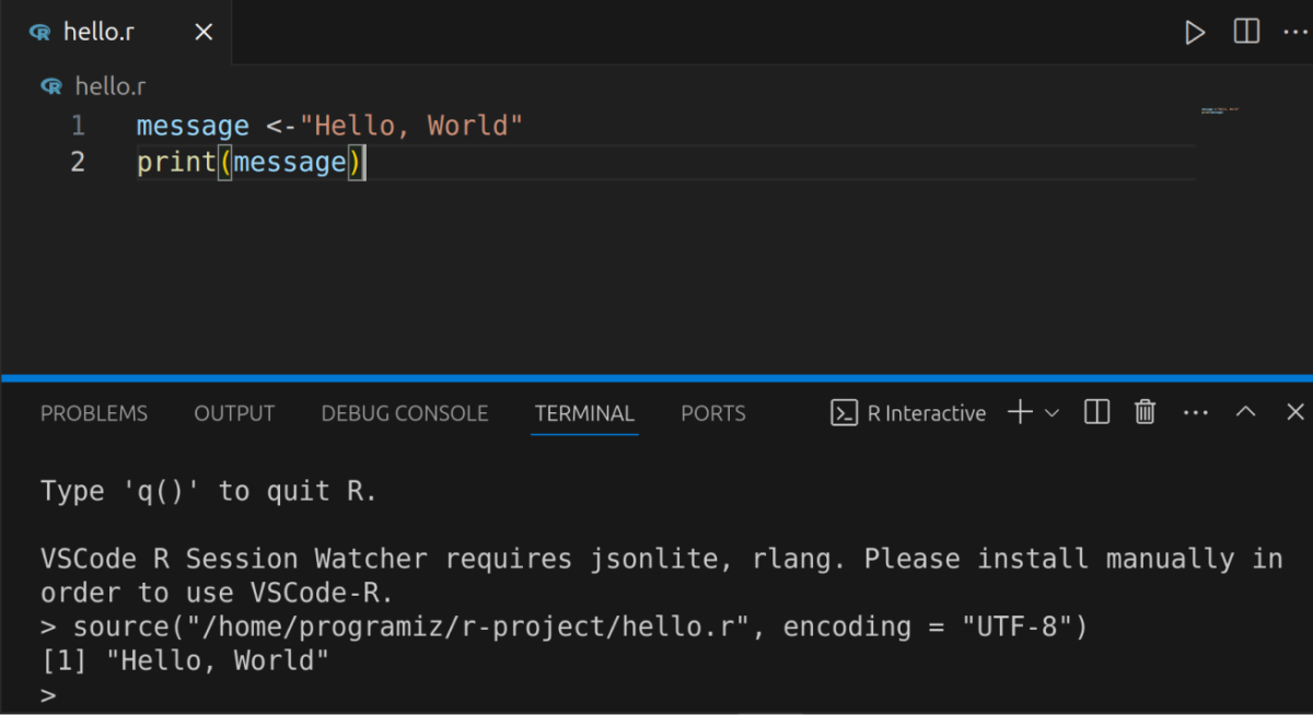 Run R Program Run R Program