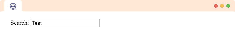 HTML Input type search tag example An Input Tag type search