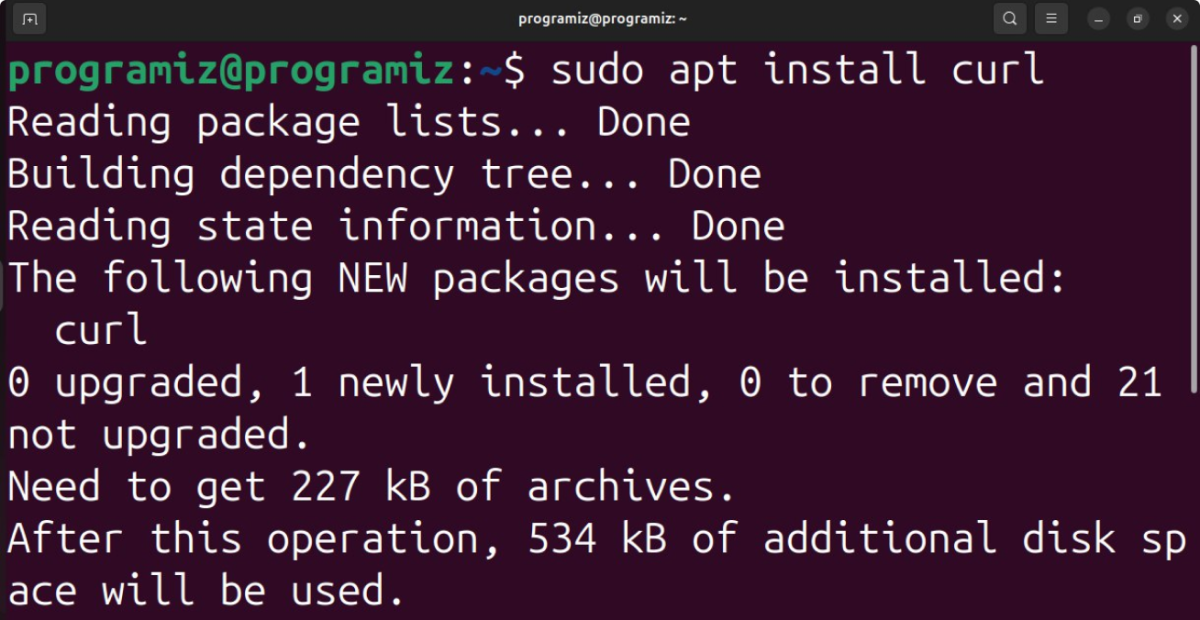 Install curl on Ubuntu Install curl on Ubuntu