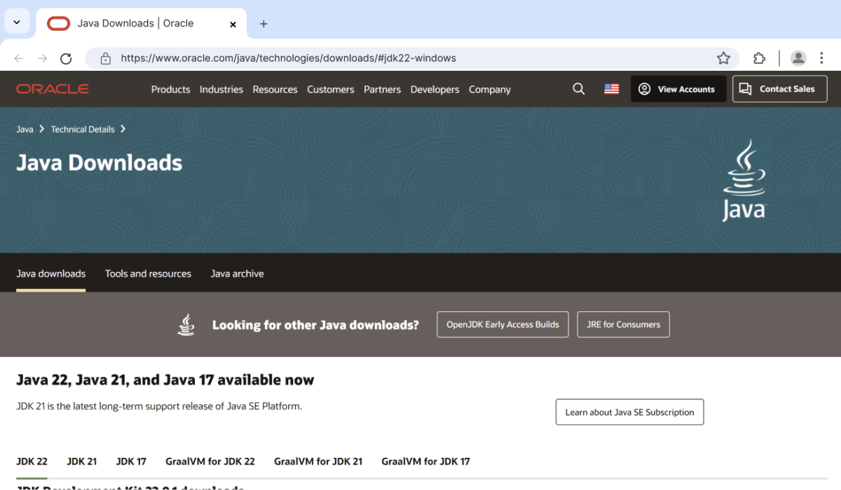Download Java on Windows Download Java on Windows