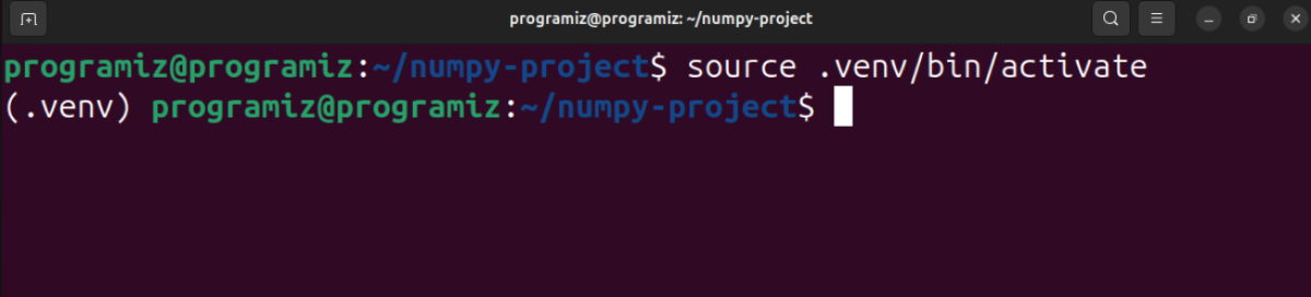 Activate the Python Virtual Environment Activate the Python Virtual Environment
