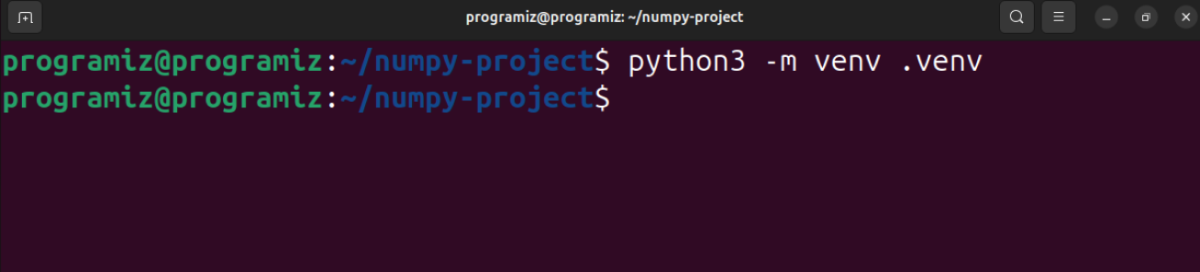 Create a Virtual Environment Create a Virtual Environment