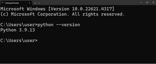 Python Installation Verification for Windows Python Installation Verification for Windows