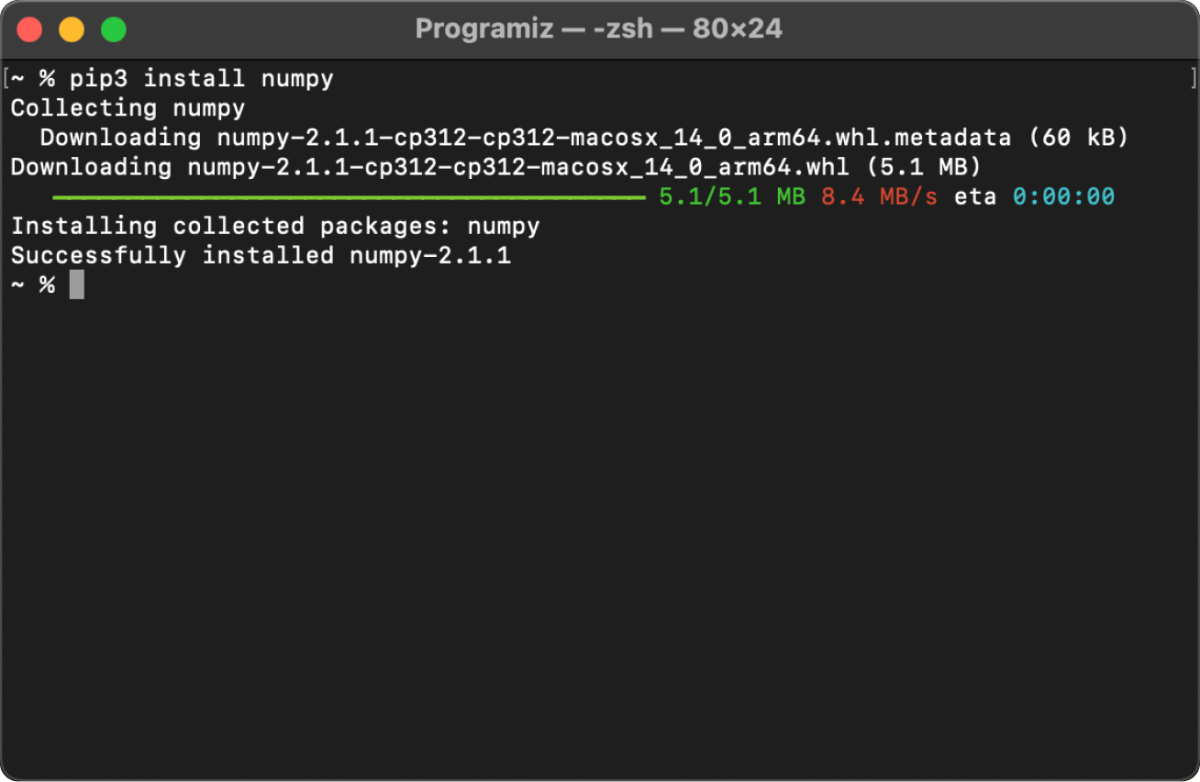 NumPy Installation on Mac NumPy Installation on Mac
