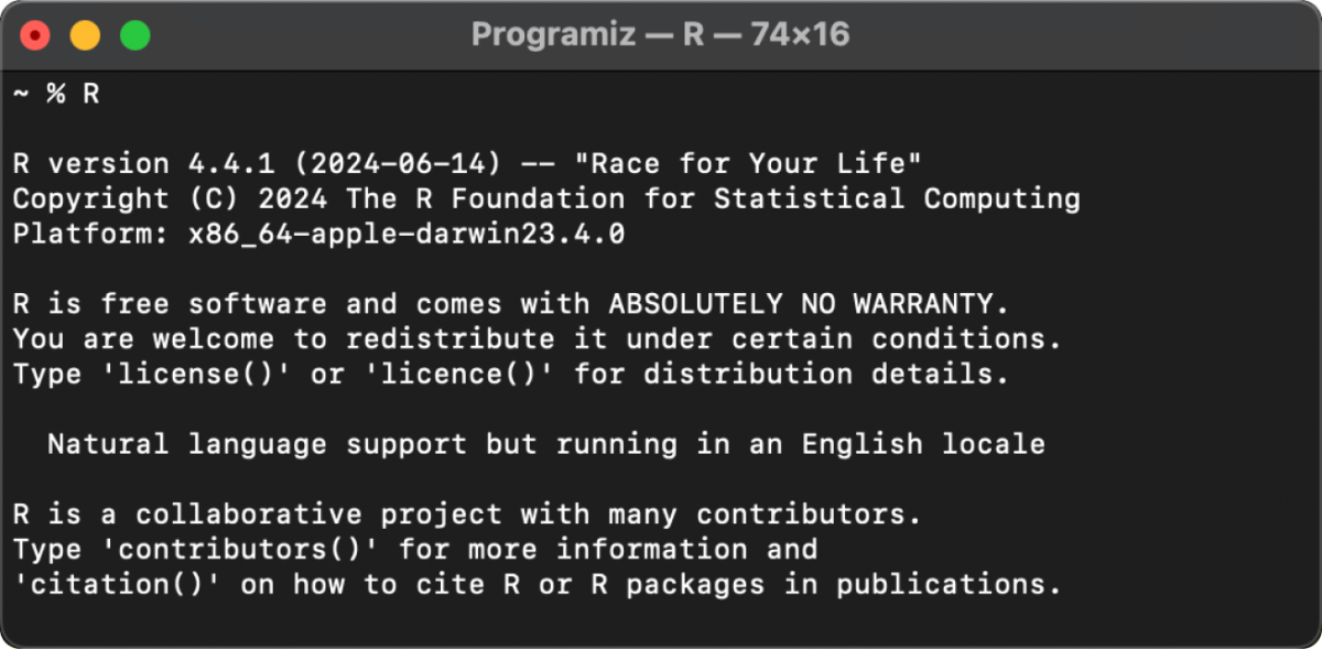 R Installation Verification for Mac R Installation Verification for Mac