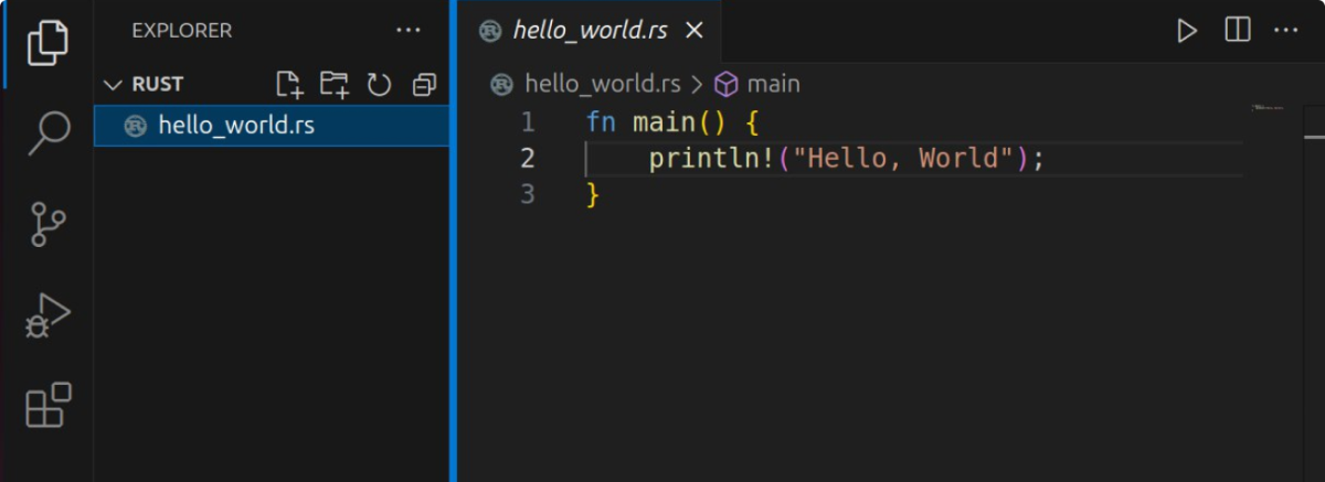 Run Rust Program on VS Code Run Rust Program on VS Code
