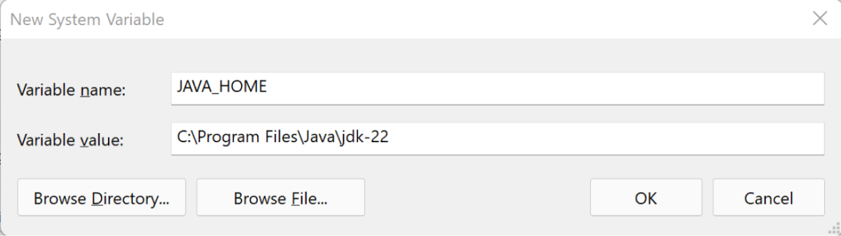 Set JAVA_HOME Variable Set JAVA_HOME Variable