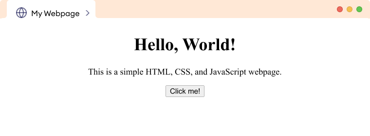 HTML CSS and JS example Example how HTML, CSS and JS work.